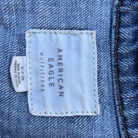 🌸🌈🍀 American Eagle distressed denim jacket - Picture 8 of 12